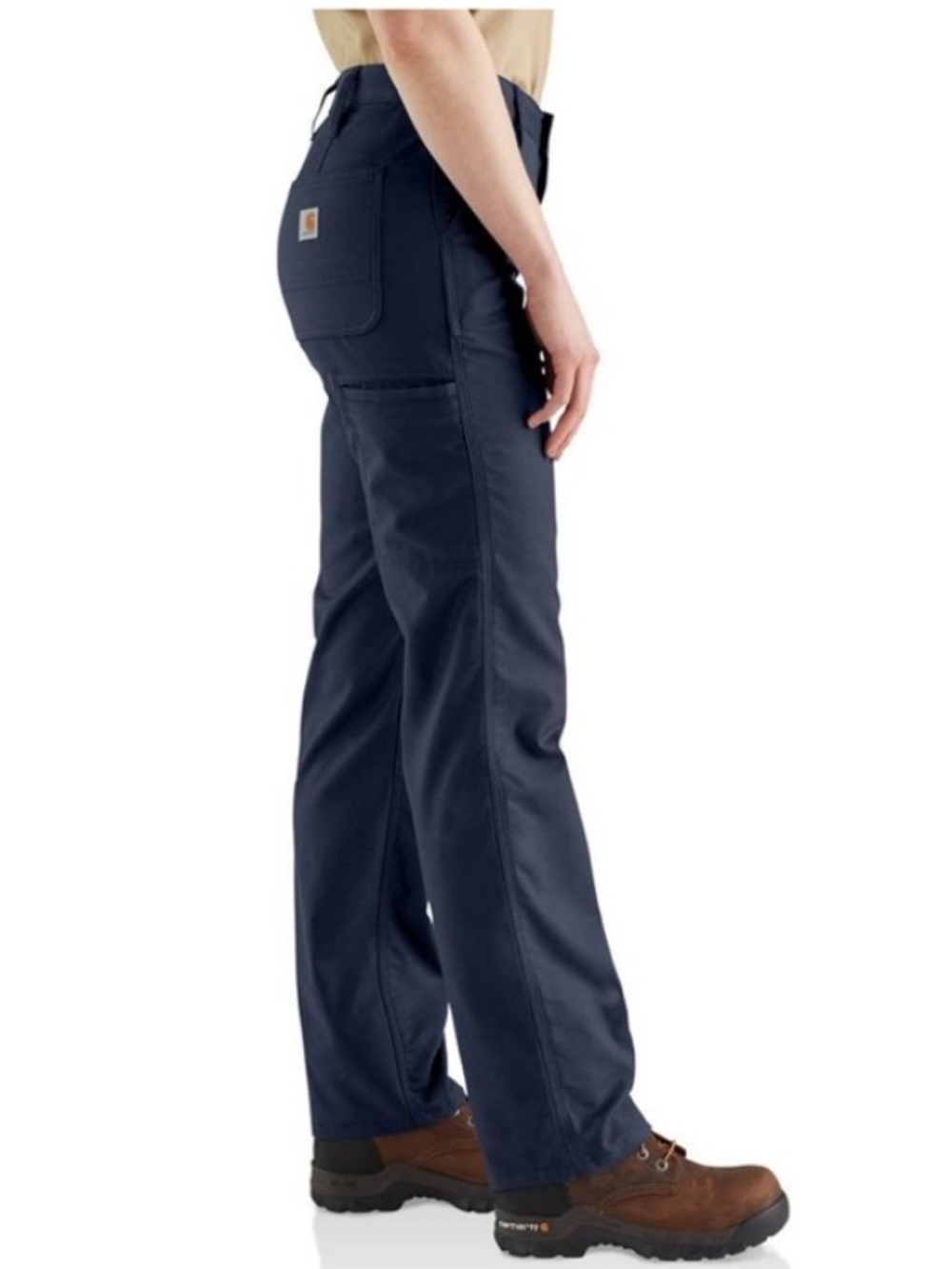 Carhartt Women Navy Flame Resistant Rugged Flex Canvas Pant Sz8 NWT  102689-410